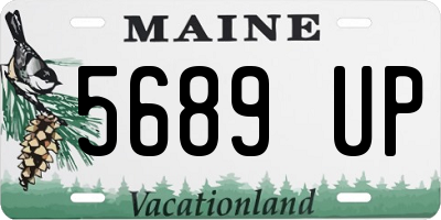 ME license plate 5689UP