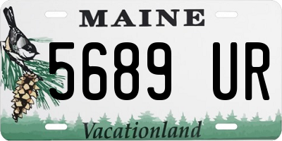 ME license plate 5689UR