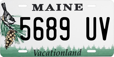ME license plate 5689UV