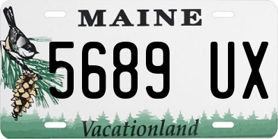 ME license plate 5689UX