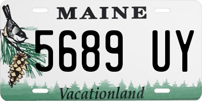 ME license plate 5689UY