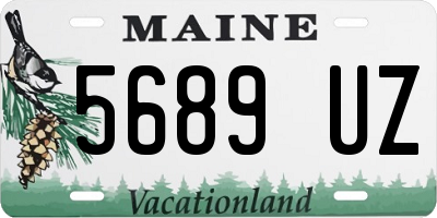 ME license plate 5689UZ