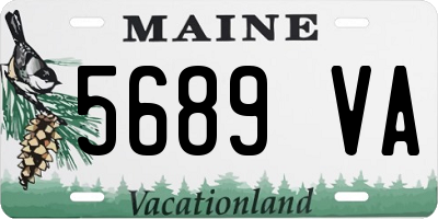 ME license plate 5689VA