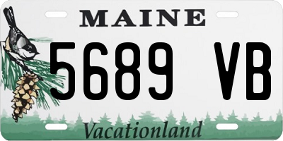 ME license plate 5689VB