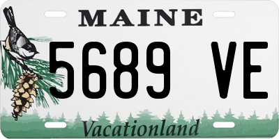 ME license plate 5689VE