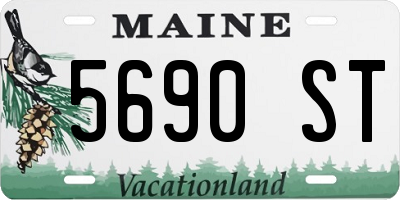 ME license plate 5690ST