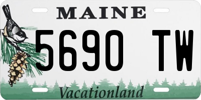 ME license plate 5690TW