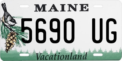 ME license plate 5690UG