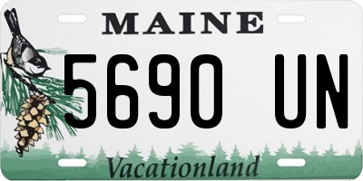 ME license plate 5690UN