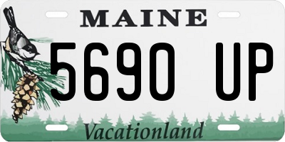 ME license plate 5690UP