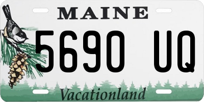 ME license plate 5690UQ