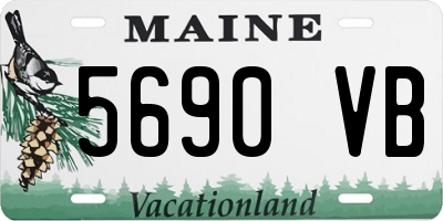 ME license plate 5690VB