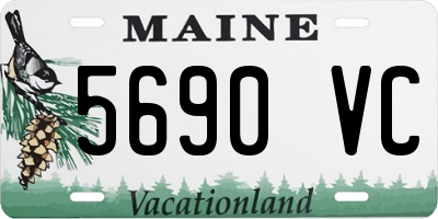 ME license plate 5690VC