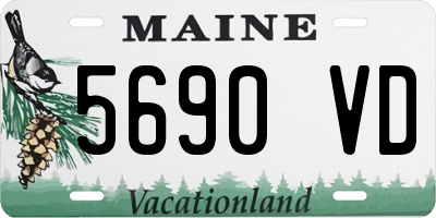 ME license plate 5690VD
