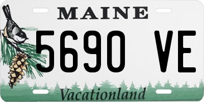 ME license plate 5690VE
