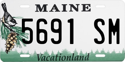 ME license plate 5691SM