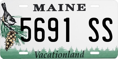 ME license plate 5691SS