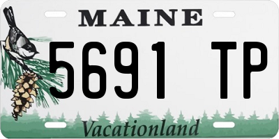ME license plate 5691TP