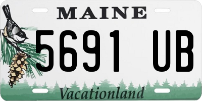 ME license plate 5691UB