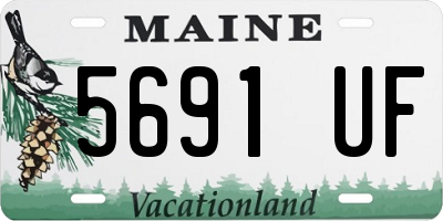 ME license plate 5691UF