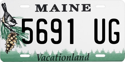 ME license plate 5691UG