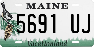 ME license plate 5691UJ