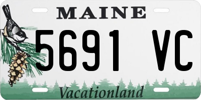 ME license plate 5691VC