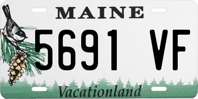 ME license plate 5691VF