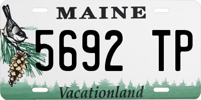 ME license plate 5692TP