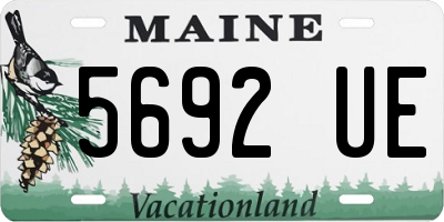 ME license plate 5692UE