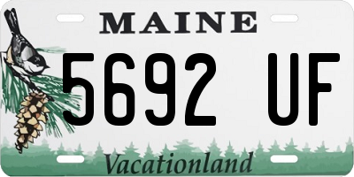 ME license plate 5692UF