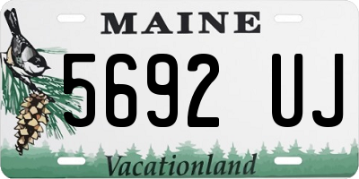 ME license plate 5692UJ