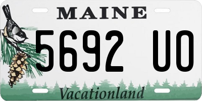 ME license plate 5692UO