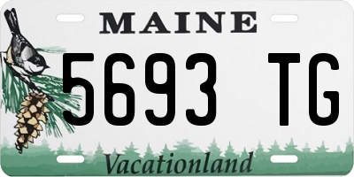 ME license plate 5693TG