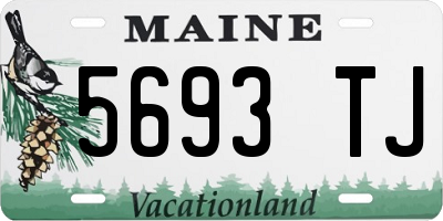 ME license plate 5693TJ