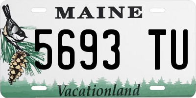 ME license plate 5693TU