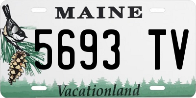 ME license plate 5693TV