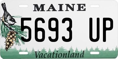 ME license plate 5693UP