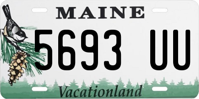 ME license plate 5693UU