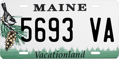 ME license plate 5693VA