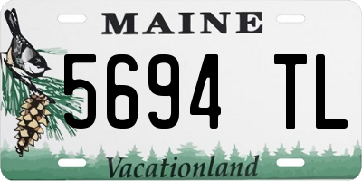 ME license plate 5694TL