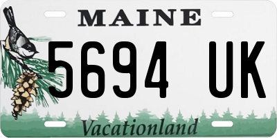 ME license plate 5694UK