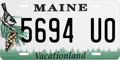 ME license plate 5694UO