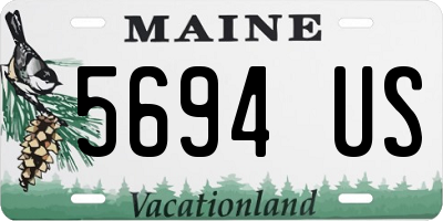 ME license plate 5694US