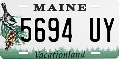 ME license plate 5694UY