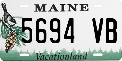 ME license plate 5694VB