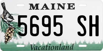 ME license plate 5695SH