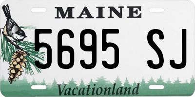 ME license plate 5695SJ