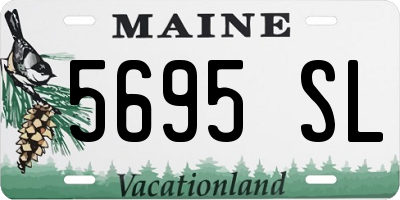ME license plate 5695SL