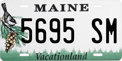 ME license plate 5695SM